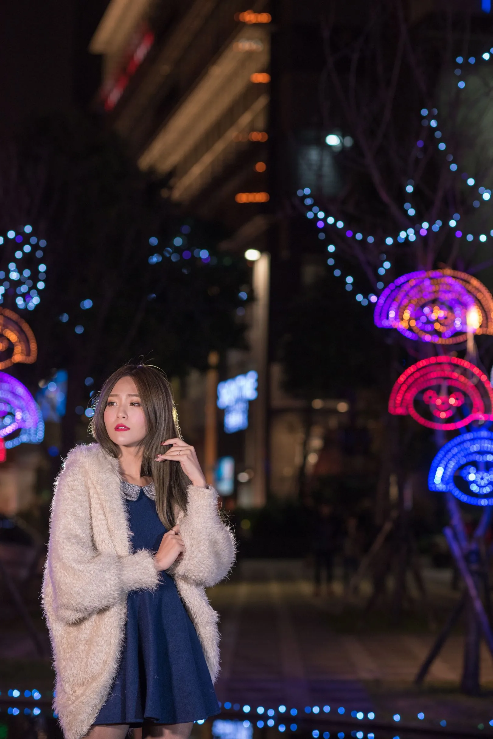 [Buổi chụp ảnh ngoài trời của Beautyleg] Winnie Xiaoxue - Bộ sưu tập ảnh đêm độ phân giải cực cao tại Công viên Giáng sinh Thành phố Đài Bắc Mới - 7