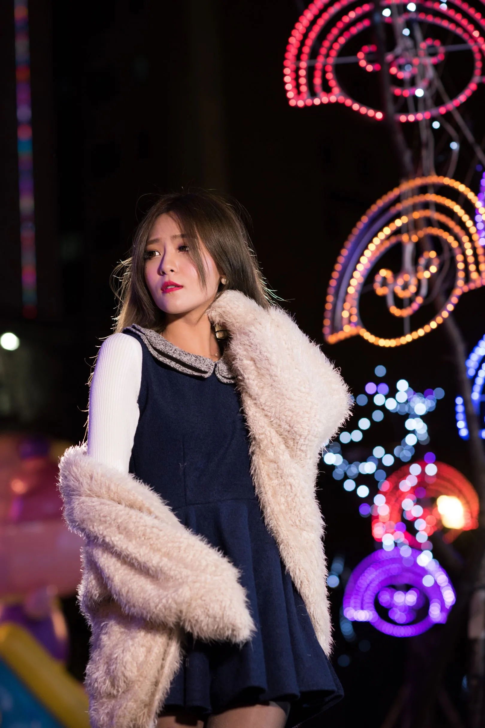 [Buổi chụp ảnh ngoài trời của Beautyleg] Winnie Xiaoxue - Bộ sưu tập ảnh đêm độ phân giải cực cao tại Công viên Giáng sinh Thành phố Đài Bắc Mới - 12