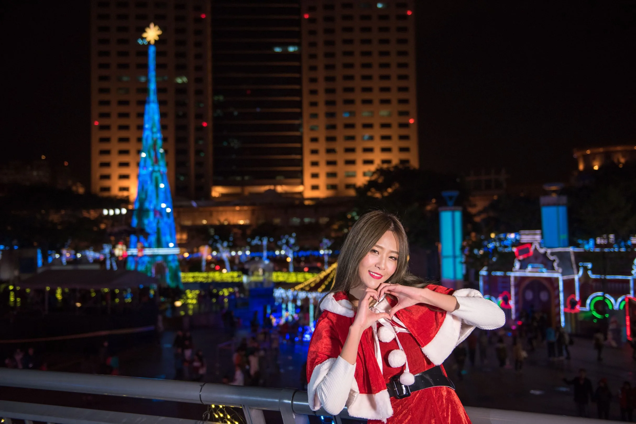 [Buổi chụp ảnh ngoài trời của Beautyleg] Winnie Xiaoxue - Bộ sưu tập ảnh đêm độ phân giải cực cao tại Công viên Giáng sinh Thành phố Đài Bắc Mới - 37